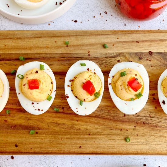 Pimento Cheese Deviled Eggs