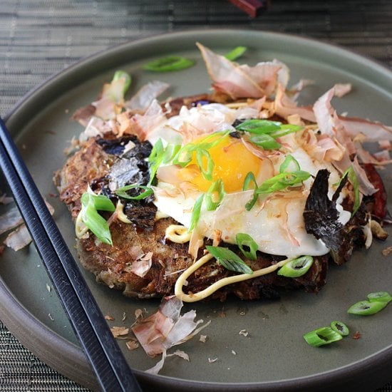 Eggs & Bacon Okonomiyaki