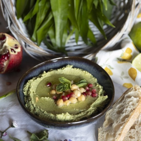 Easy Wild Garlic Hummus