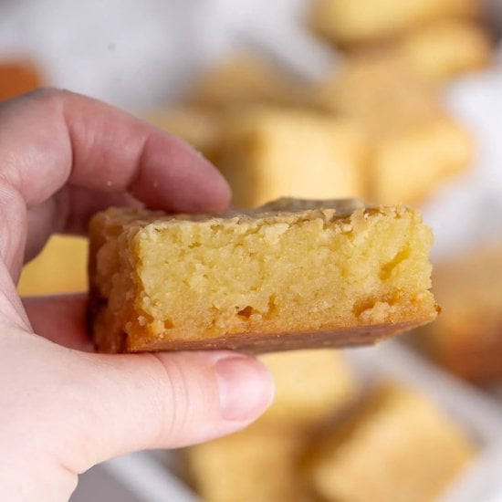 Moist White Chocolate Brownies