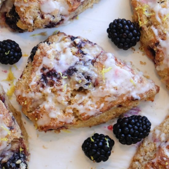 Einkorn Blackberry Lemon Scones
