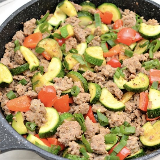Keto Zucchini and Sausage