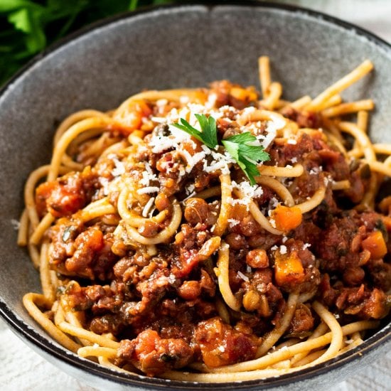 Beef & Lentil Bolognese
