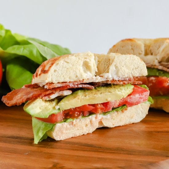 Bagel BLT with Avocado