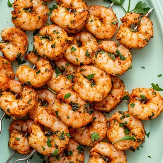 Oven-Baked Shrimp Skewers