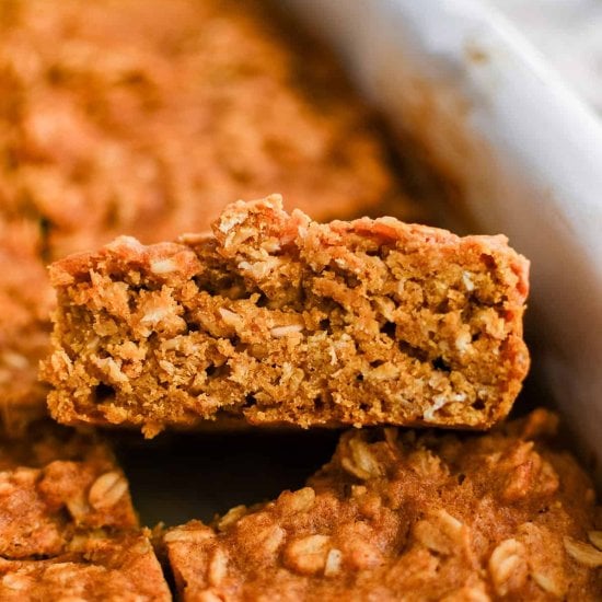 Brown Butter Pumpkin Oatmeal Bars
