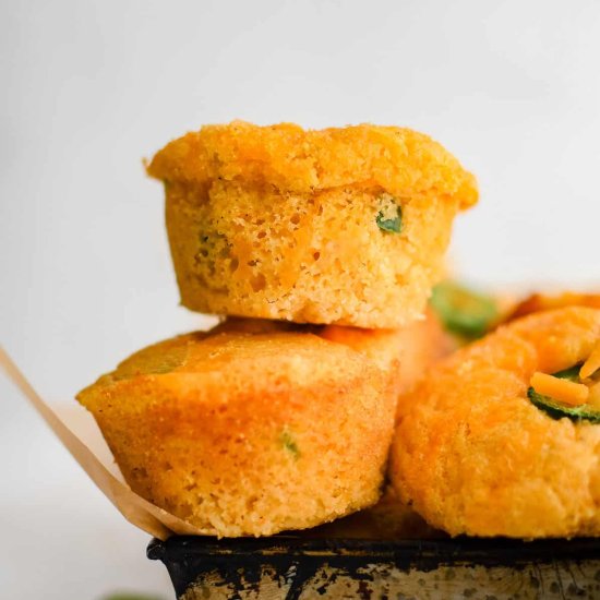 Jalapeño Cheddar Corn Muffins