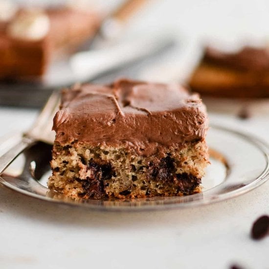 Banana Chocolate Chip Cake