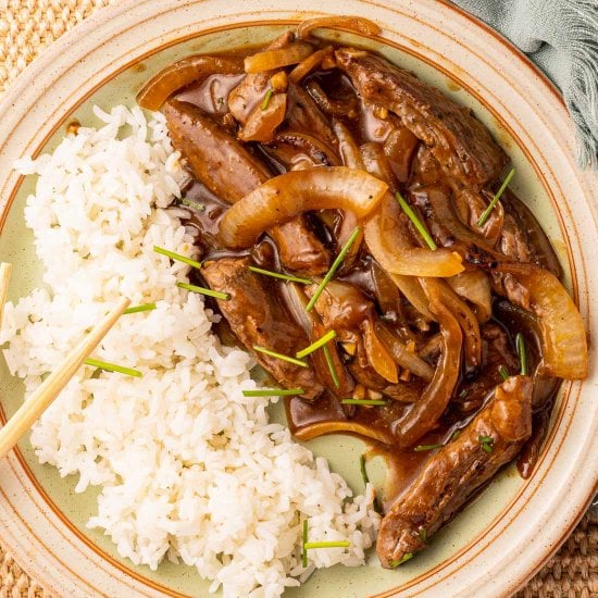 Beef and Onion Stir Fry