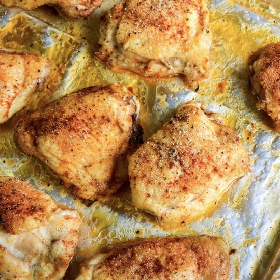 Low Carb Oven Baked Chicken Thighs