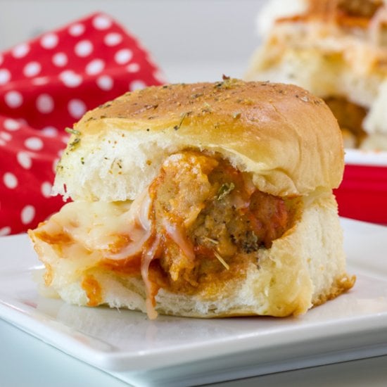 Meatball Sliders on Hawaiian Rolls