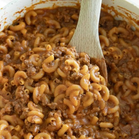 One Pot Beefaroni