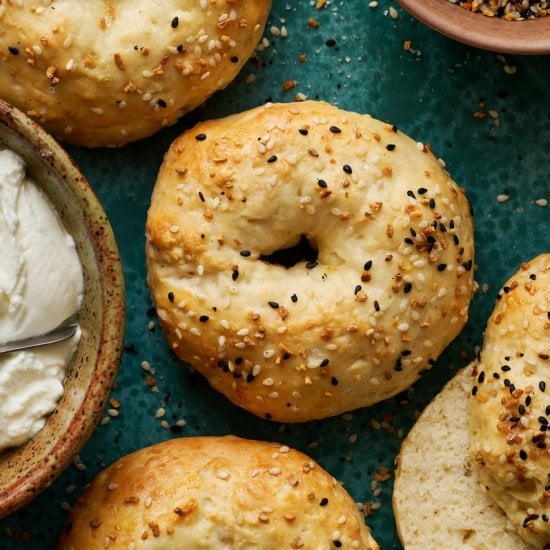 Cottage Cheese Bagels