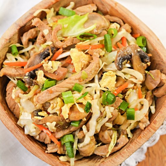 Keto Moo Shu Pork In A Bowl