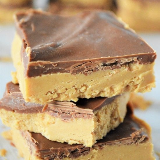 No Bake Chocolate Peanut Butter Bar