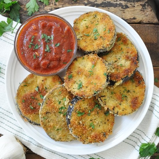 Crispy Eggplant with Tomato Sauce