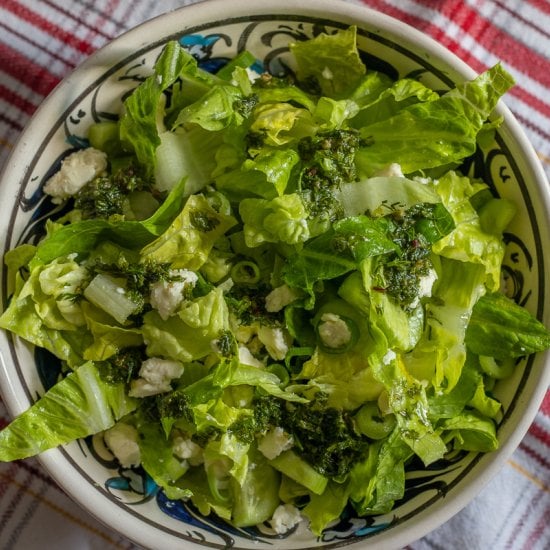 Greek Lettuce Salad (Maroulosalata)