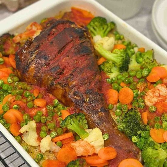 Easy Sheet Pan Turkey & Veggies
