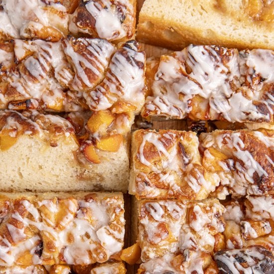 Peach Crumble Focaccia