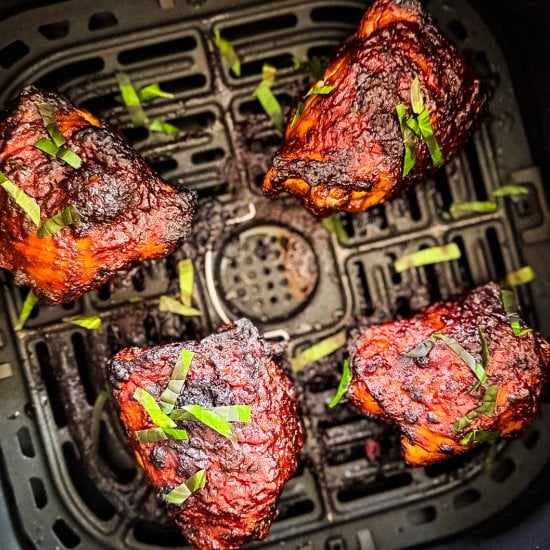 Air Fryer BBQ Chicken Thighs