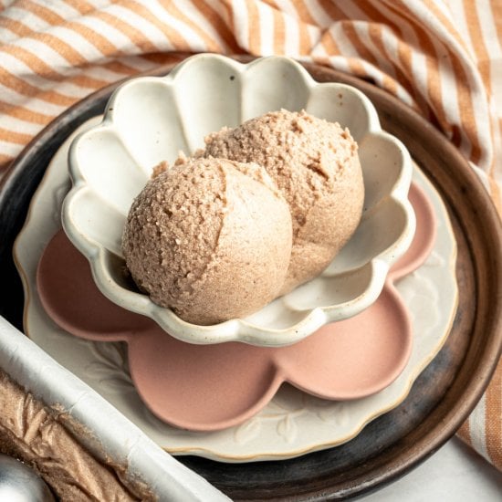 Roasted Banana Cinnamon Ice Cream