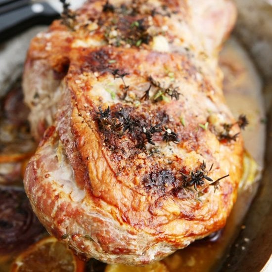 Roast Leg of Lamb with Anchovy