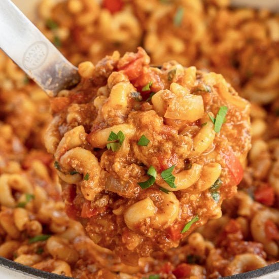 American Goulash Recipe (Slumgullio