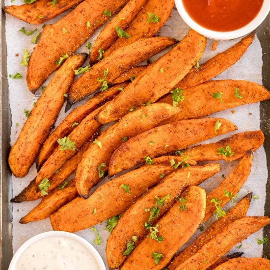 Oven Baked Sweet Potato Wedges