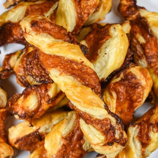 Cheese and Marmite Twists