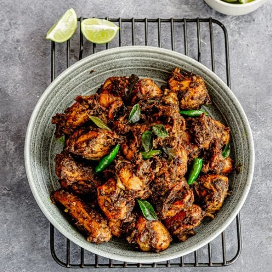 Restaurant Style Pepper Chicken Fry