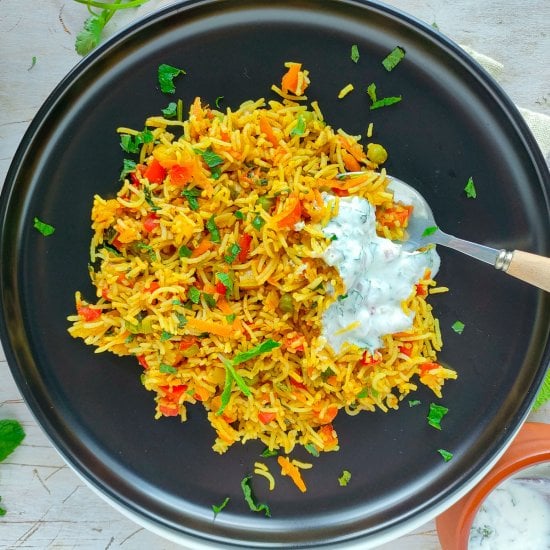 Easy Capsicum Rice for Beginners