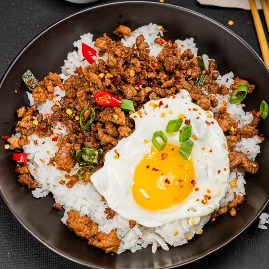 High Protein Korean Beef Bowls