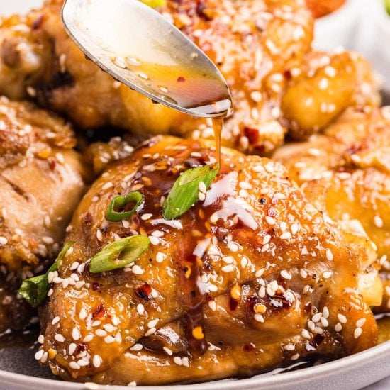 Honey Glazed Chicken Thighs