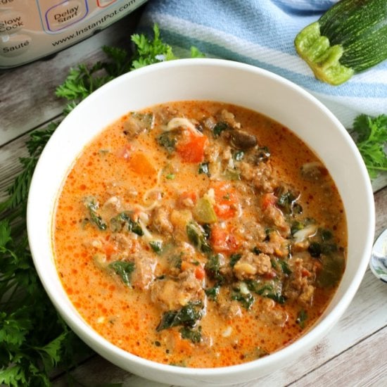 Instant Pot Low Carb Pizza Soup