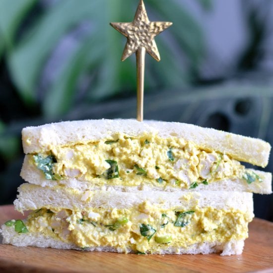Japanese vEgg Sandwich (Vegan Tamago Sando)