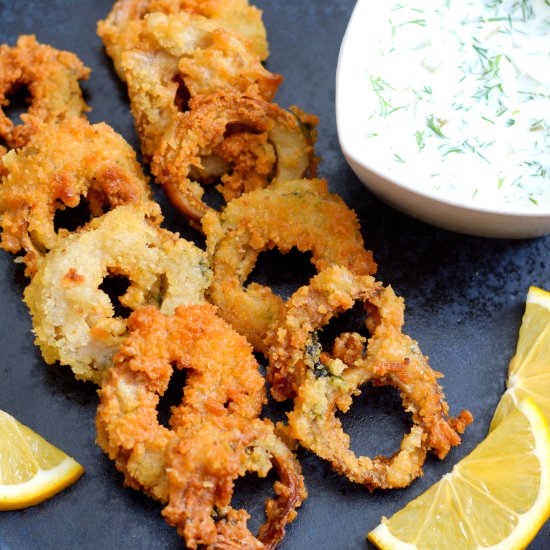 Vegan Calamari (with Tartar Sauce)