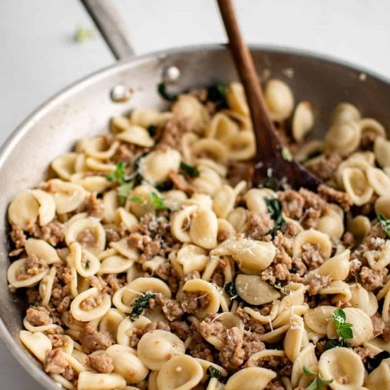 Garlic Butter Orecchiette