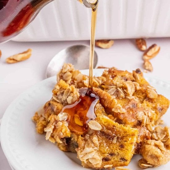 Pumpkin French Toast Casserole