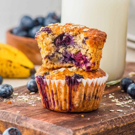 Blueberry Oatmeal Muffins