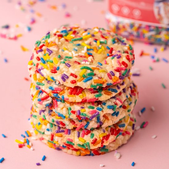 20-Minute Sprinkle Sugar Cookies