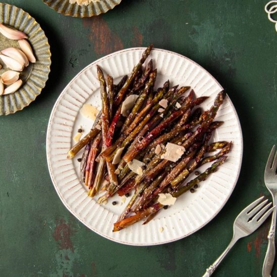 15-Min Fork-Tender Purple Asparagus