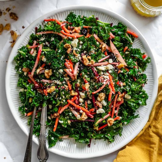 Fall Harvest Salad with Kale