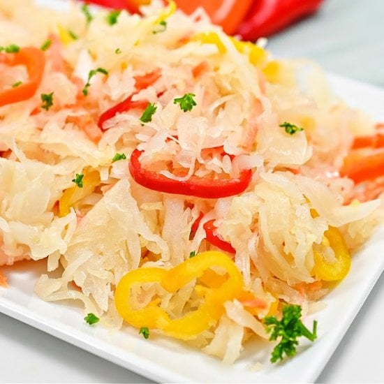 Sauerkraut Salad With Veggies