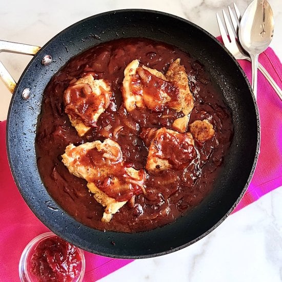 Cranberry Chicken Thighs