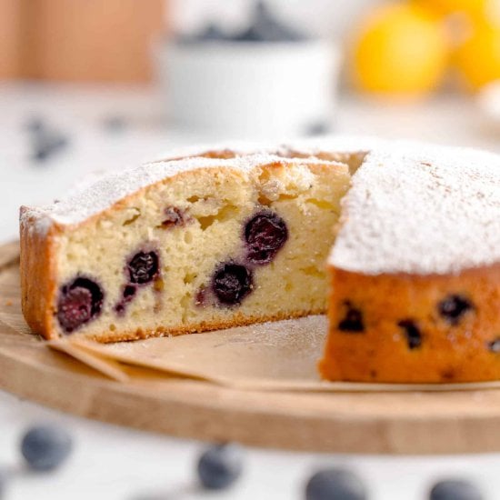 Lemon Blueberry Olive Oil Cake