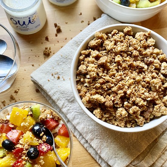 Crunchy Oat Streusel Topping