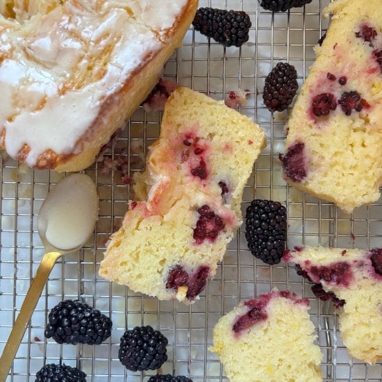 Two Drizzle Lemon Blackberry Loaf