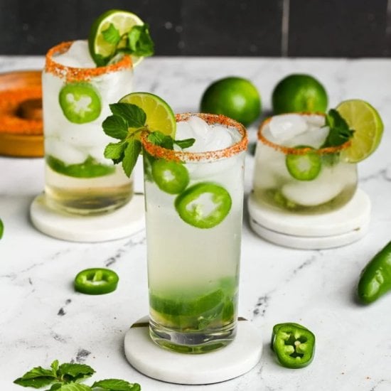 Classic Spicy Mojito with Jalapeño