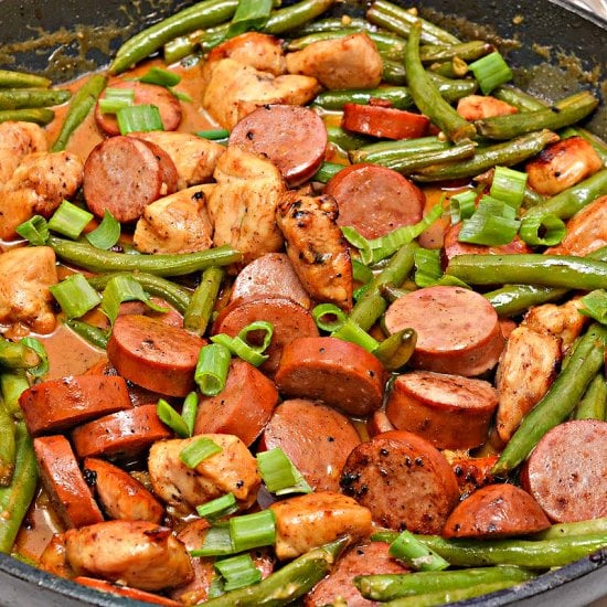 Honey Mustard Kielbasa & Chicken