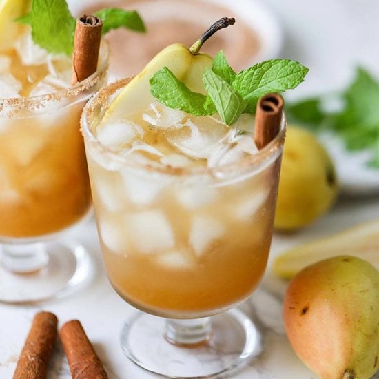 Sparkling Pear Mocktail
